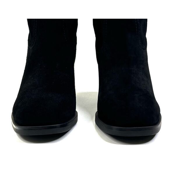 Steve Madden Romney Black Suede Pull On Booties Womens Size 7.5M New $160 - Picture 4 of 14